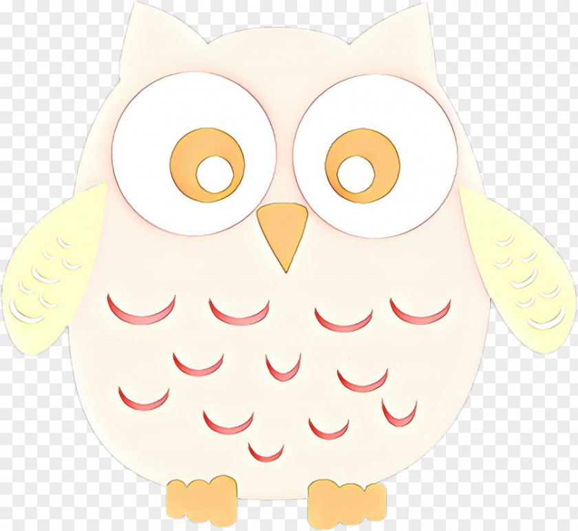 Owl White Bird Cartoon Of Prey PNG