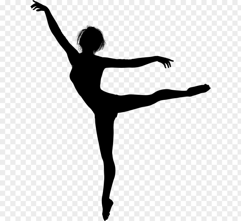 Silhouette Hand Painted Ballet Dancer PNG