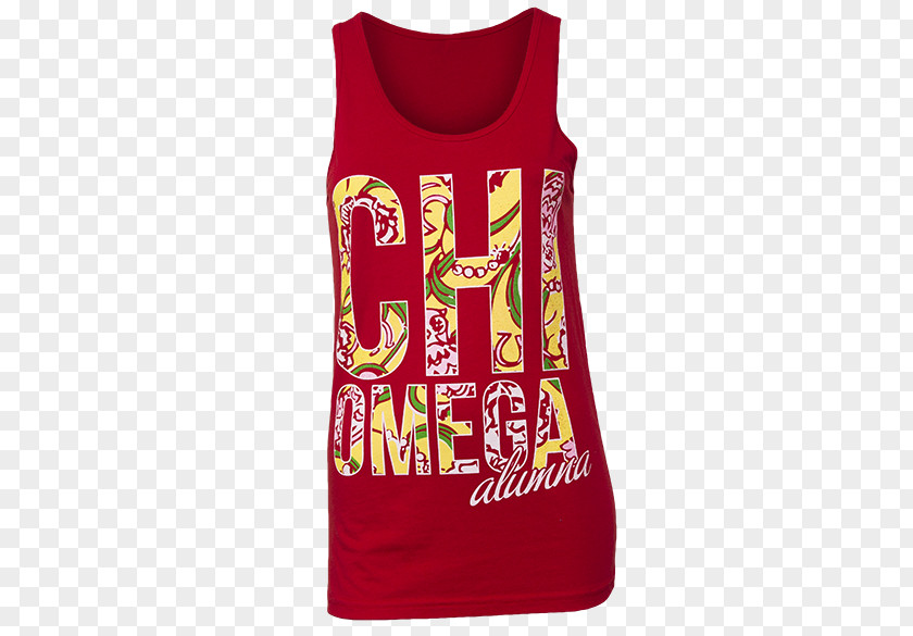 Chi Omega T-shirt Sleeveless Shirt Gilets PNG