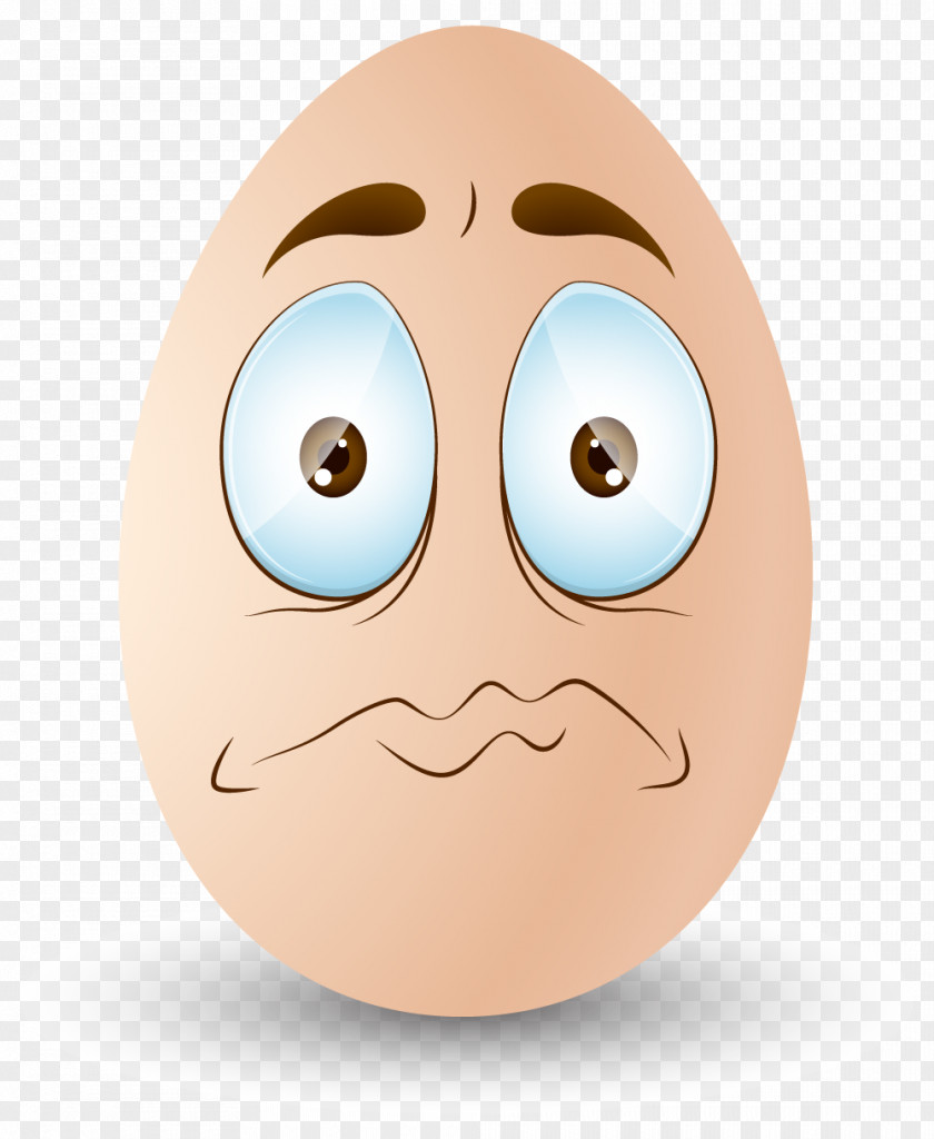 Funny Face Egg Emoticon Clip Art PNG