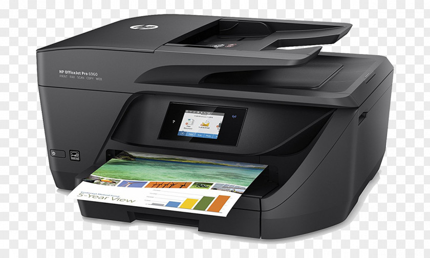 Multifunction PrinterItalian / ItalyHewlett-packard Hewlett-Packard Multi-function Printer HP Officejet Pro 6960 All-in-One Colour Ink-jet PNG