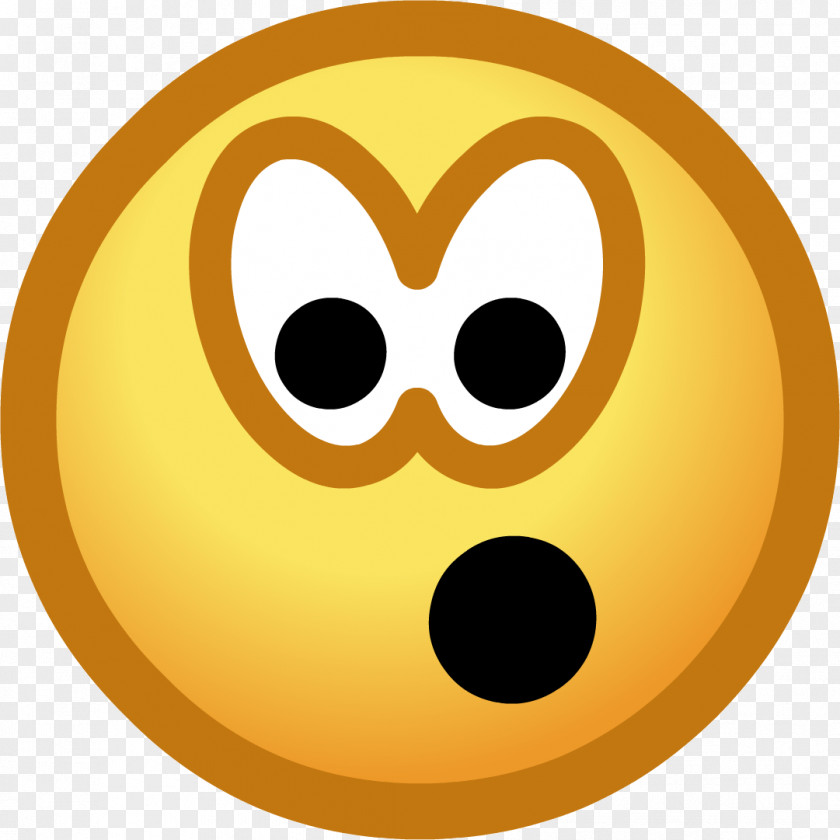 Shocked Smiley Face Club Penguin Island Emoticon Clip Art PNG