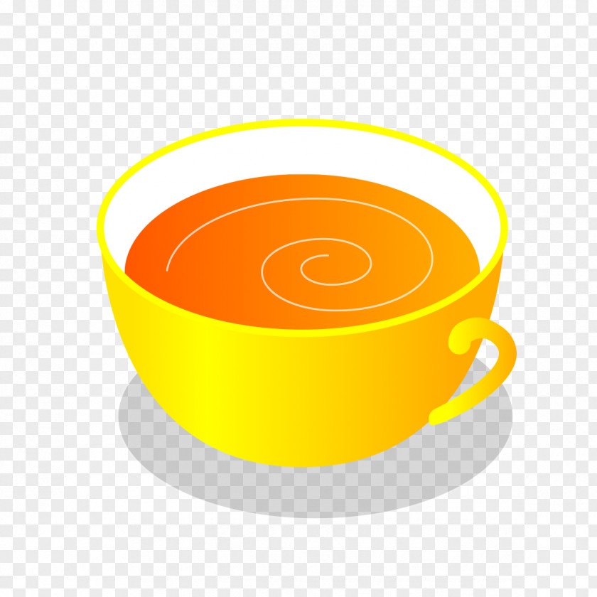 Tea Gold Coffee Cup Yellow Font PNG