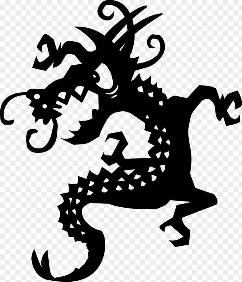 Black Tattoo Dragon Images Clip Art PNG