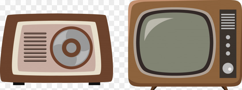 Vector Old TV Air Conditioning Television Hotel Gratis PNG