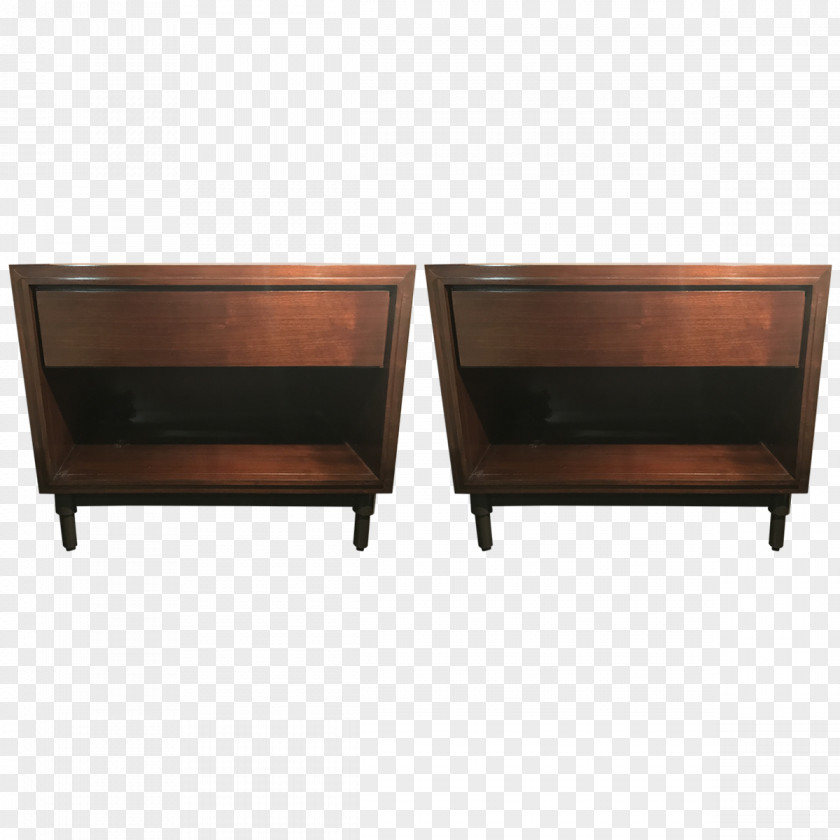 Wood Bedside Tables Drawer Buffets & Sideboards Stain Rectangle PNG