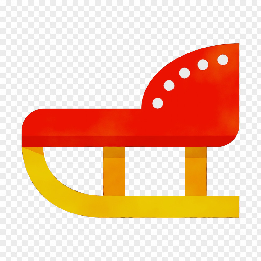 Chair Furniture Orange PNG