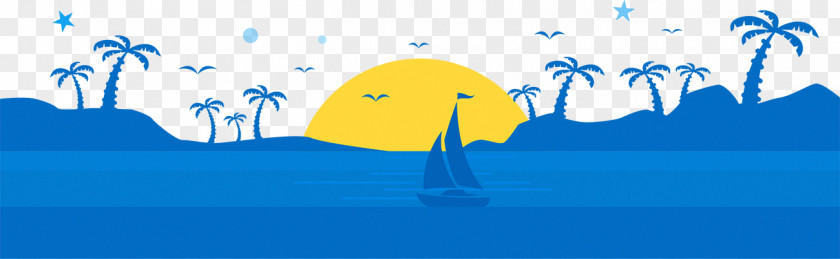 Palm Beach Illustration PNG