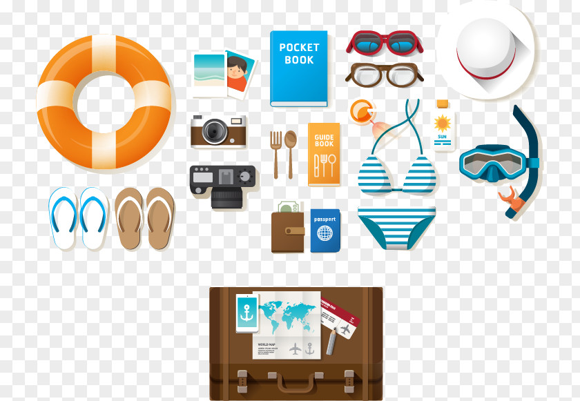 Travel Infographic Summer Vacation PNG