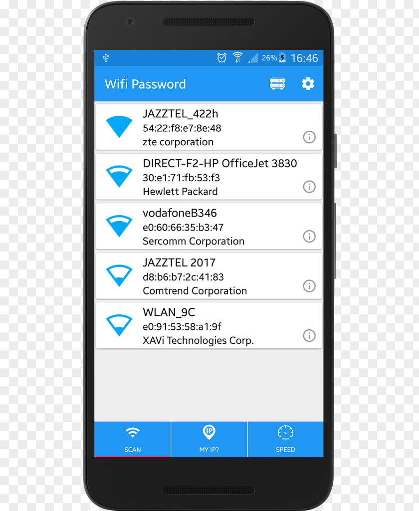 Android Wi-Fi Password PNG