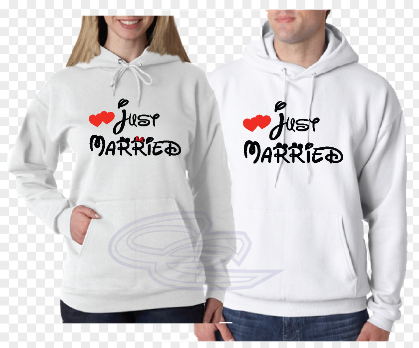 Just Married Hoodie T-shirt Sweater Hanes PNG