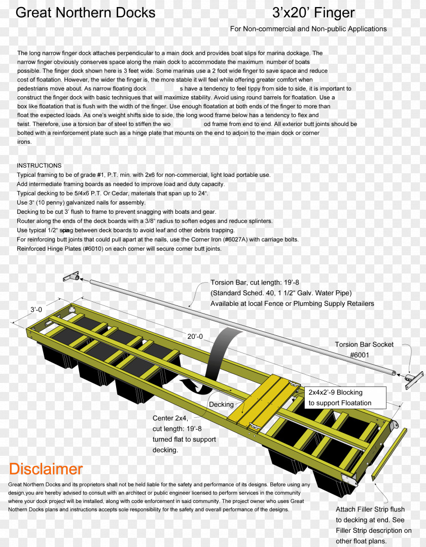 Boat Plan Floating Dock Architectural Engineering Project PNG
