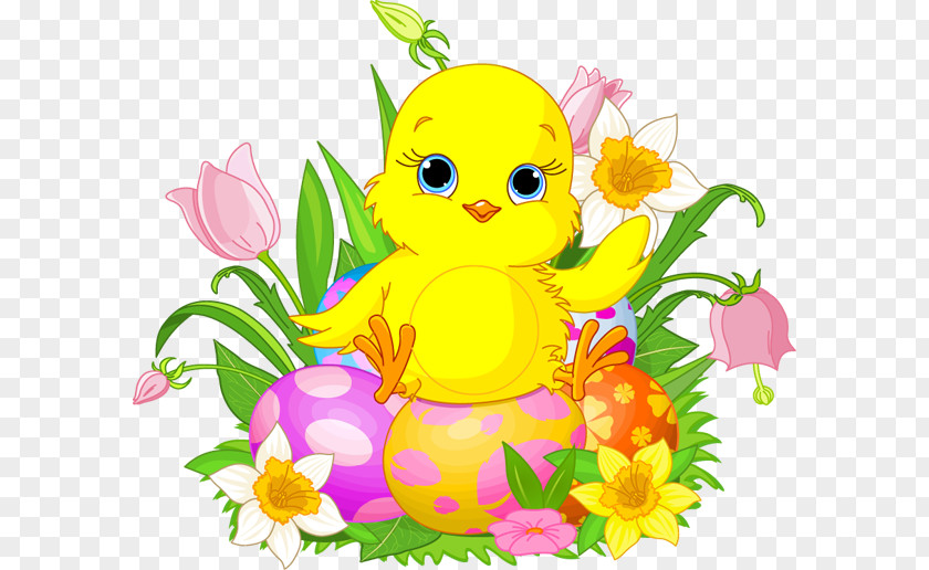 Easter Cliparts Bunny Chicken The Chick Clip Art PNG
