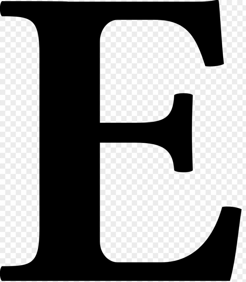 Font Letter Alphabet Vowel Black And White PNG
