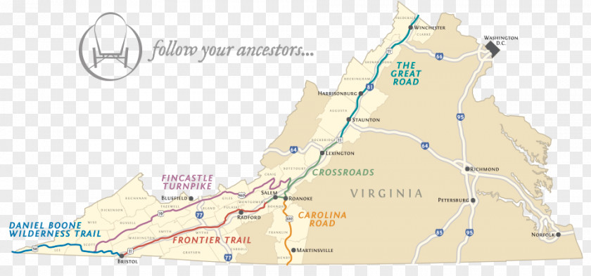 Great Loop Map Road Virginia Topographic World PNG