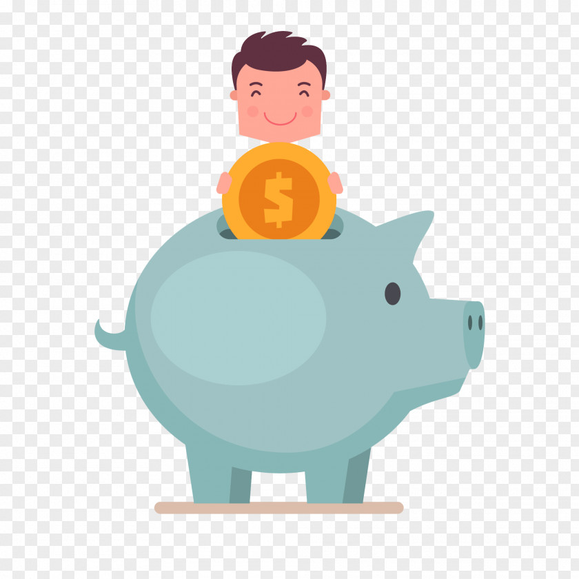 Bank Piggy Saving Money PNG