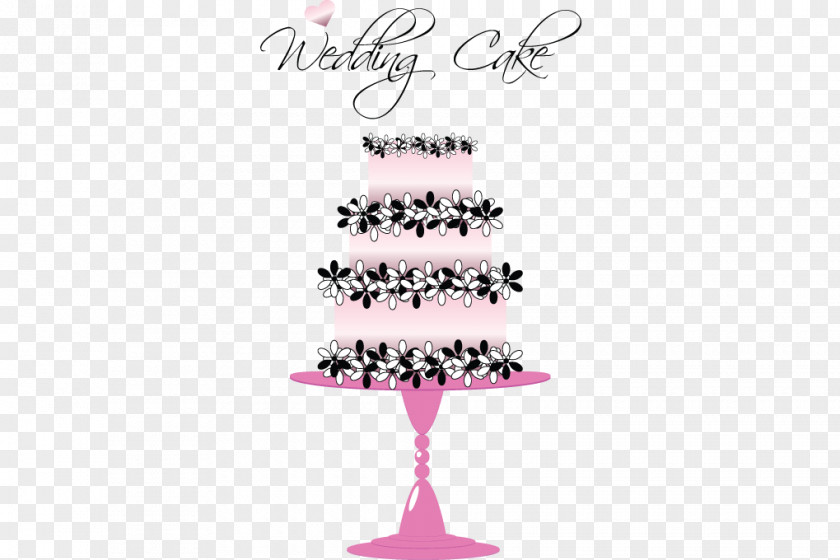 Wedding Cake Invitation PNG