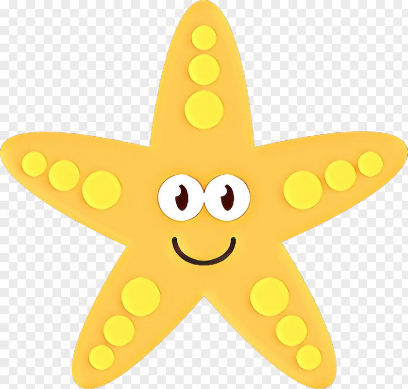 Yellow Star Smile PNG