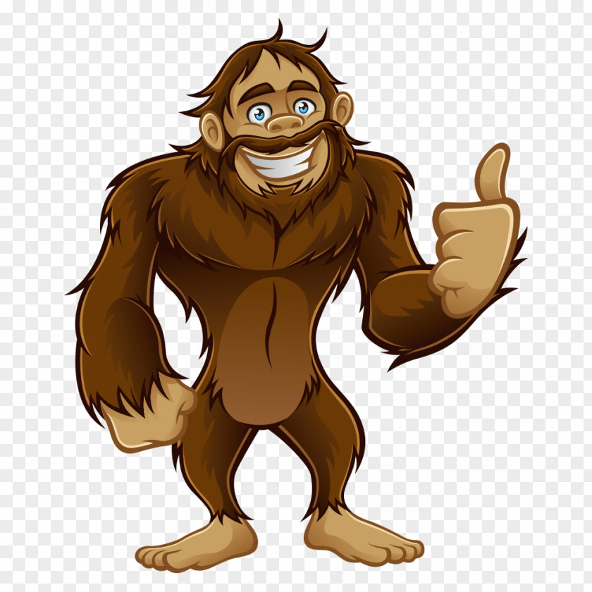 Bigfoot Sasquatch! Music Festival PNG , brown orangutan, monkey clipart PNG
