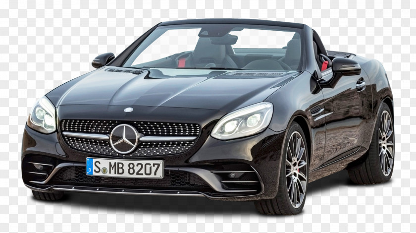 Black Mercedes AMG SLC 43 Car 2017 Mercedes-Benz SLC-Class SLK-Class 200 PNG