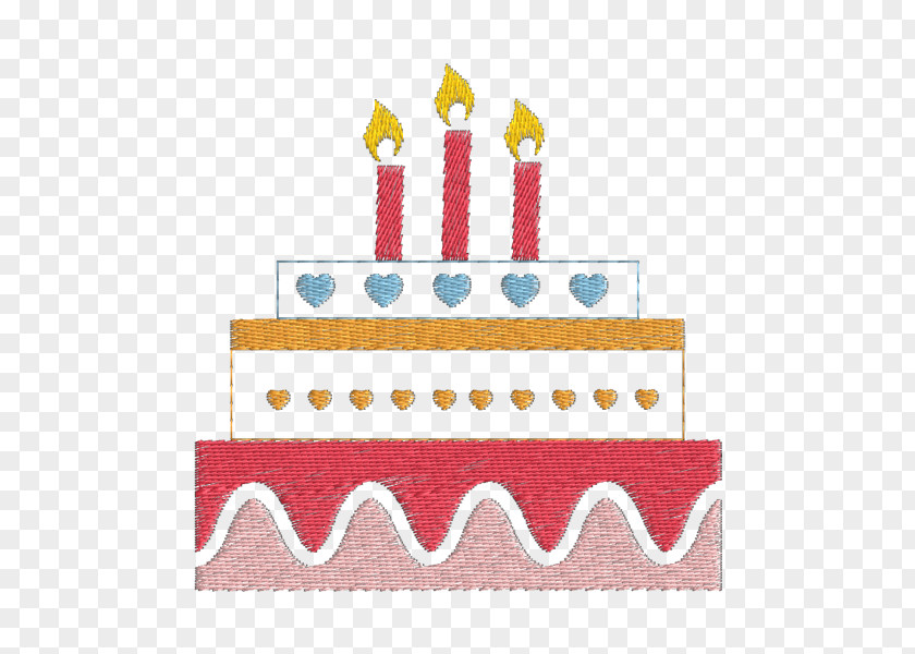 Cake Hardanger Embroidery Birthday PNG