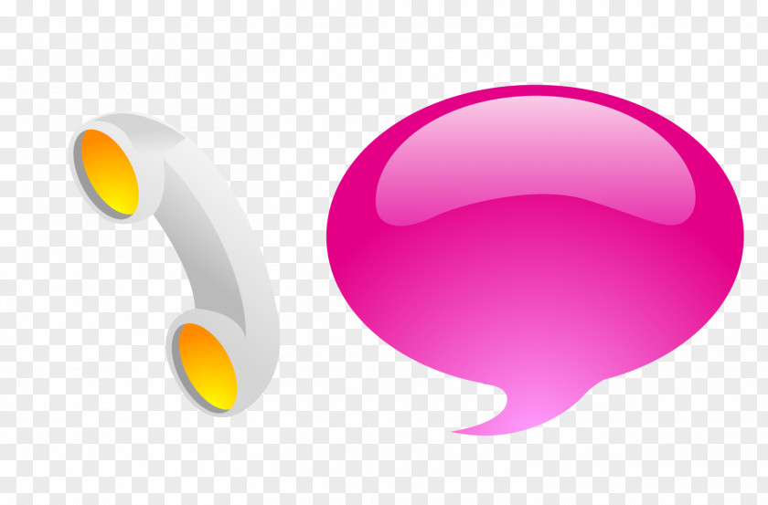 Cartoon Phone Speech Balloon PNG