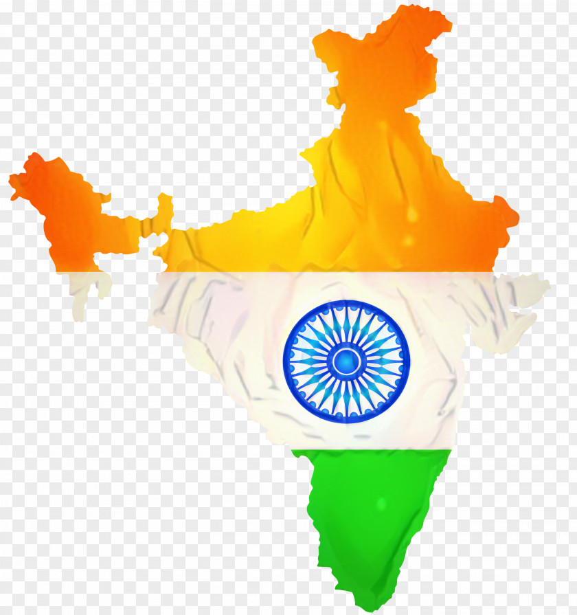 Logo Flag India Design PNG