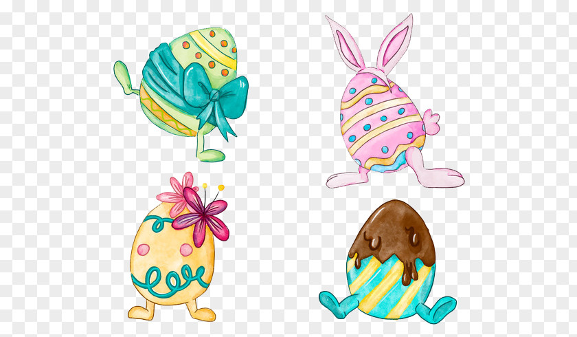 Lucky Day Cartoon Egg Collection Easter Bunny Chicken PNG