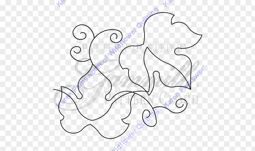 Seagull Pattern Quilting Design Clip Art PNG