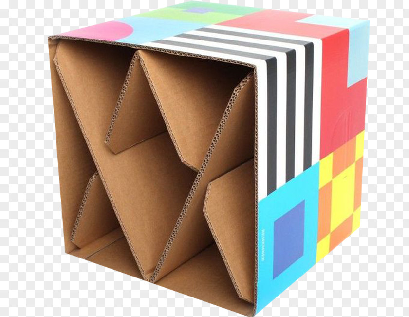 Box Cardboard Furniture Table Stool PNG