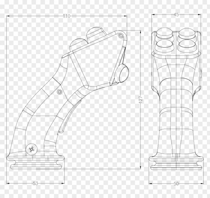 Line Art White Shoe Joint Sketch PNG