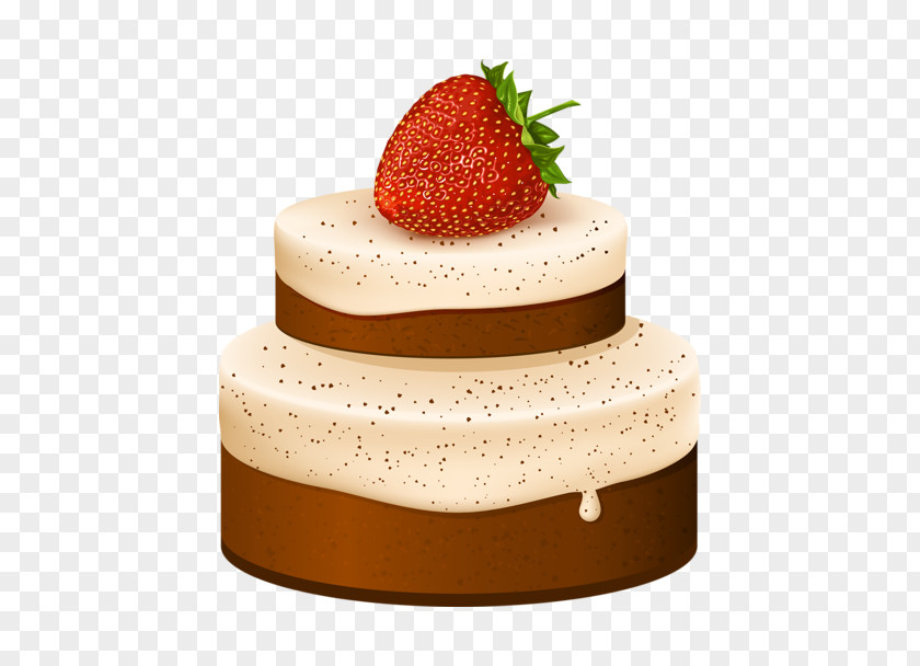 Cartoon Strawberry Cake Creative Pull Free Cream Clip Art PNG