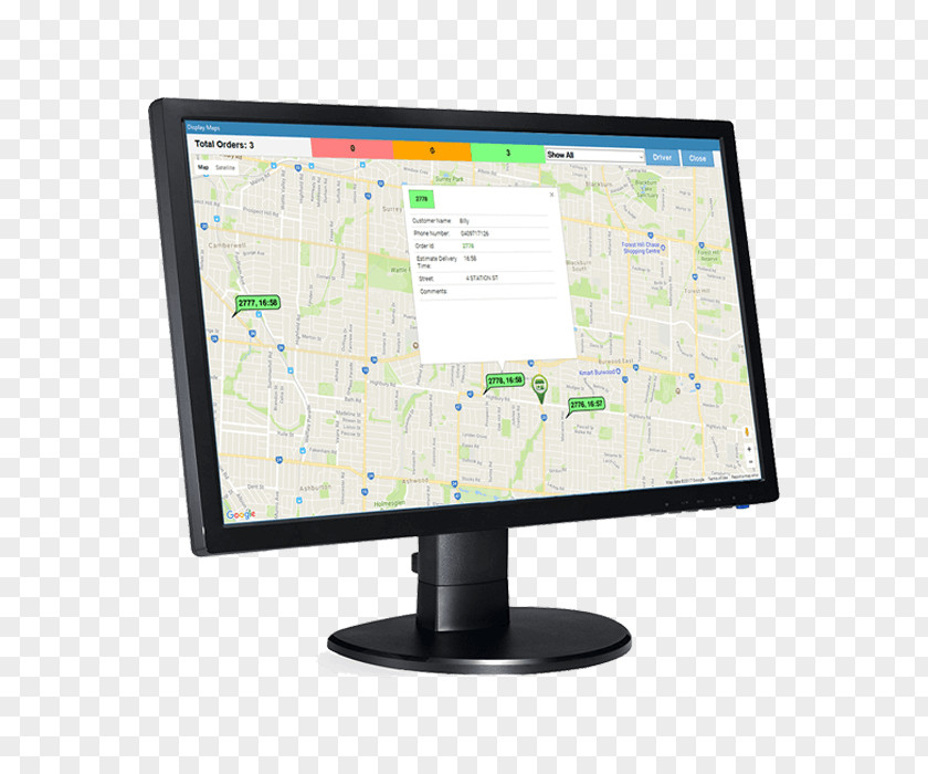 Delivery Driver Computer Monitors Point Of Sale Output Device Software PNG