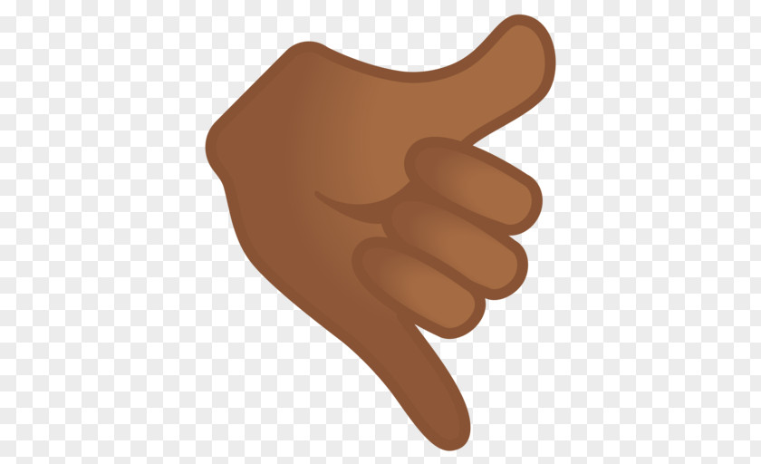 Emoji Thumb Run! Dark Skin PNG