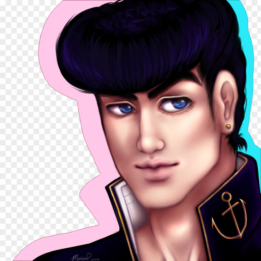 Josuke Eyebrow Cheek Hair Coloring Eyelash Chin PNG