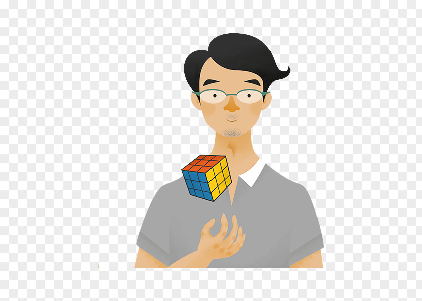 Cube Boy U897fu7a97u6cd5u96e8 Rubiks PNG