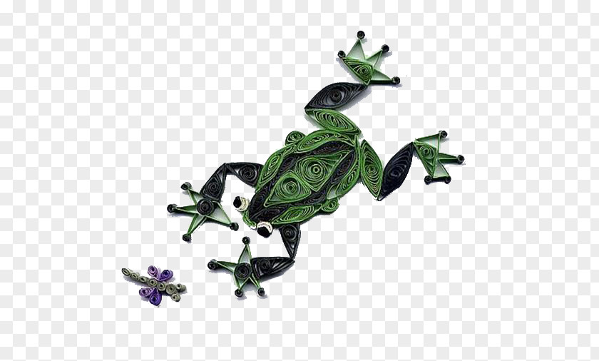 Frog Paper Craft Quilling Origami PNG