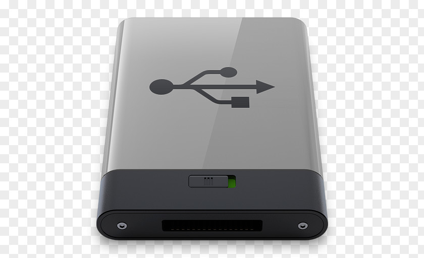 Grey USB B Electronics Accessory Electronic Device Gadget Multimedia PNG