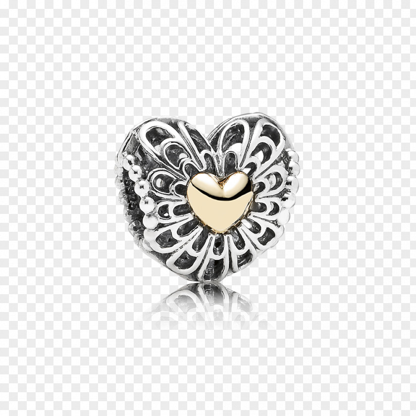 Heart Gold Earring Pandora Charm Bracelet Jewellery PNG