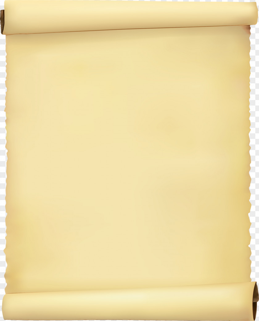 Scroll Yellow Rectangle Beige Paper Product PNG