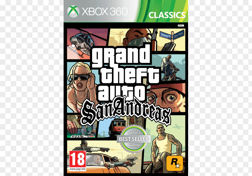 Xbox Grand Theft Auto: San Andreas Auto V 360 PlayStation 2 Vice City PNG