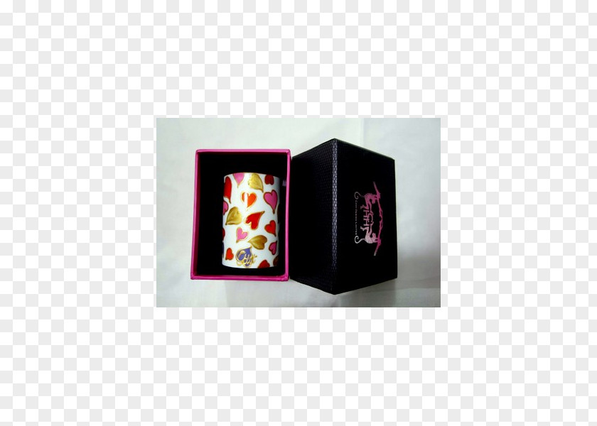 Hand Painted Gift Box Magenta Rectangle PNG