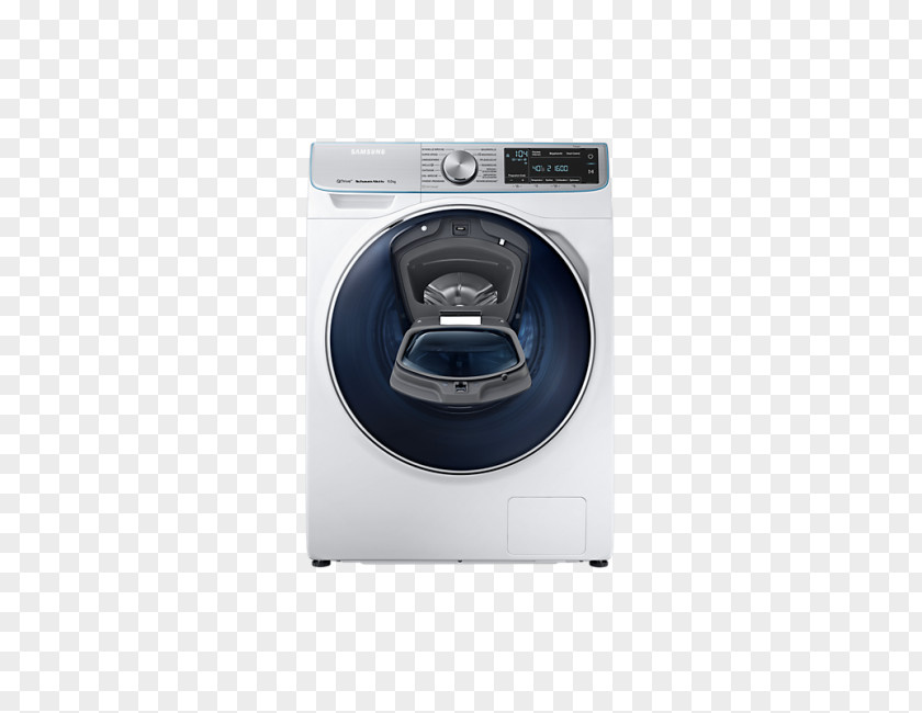 Samsung Washing Machines WW8800 QuickDrive Máquina De Lavar E Secar Roupa Carga Frontal 10Kg A+++ Prateado, Branco WF71F5E5P4W PNG