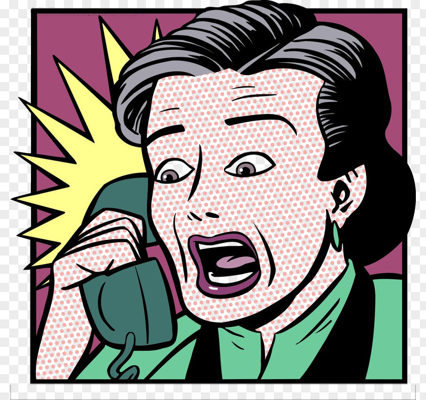 Call The Woman Cartoon Stock Illustration Mobile Phone Clip Art PNG