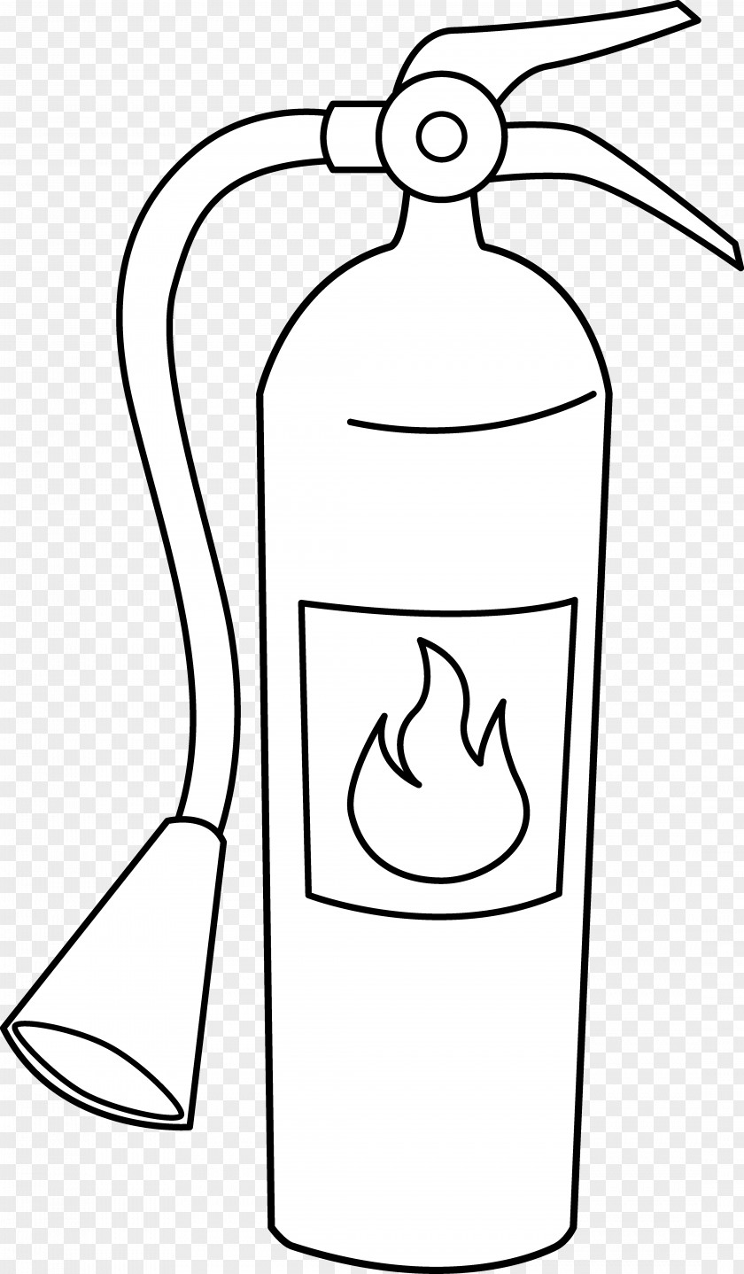 Fire Line Cliparts Extinguisher Coloring Book Hydrant Clip Art PNG