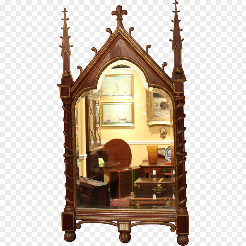 Mirror Gothic Revival Architecture Furniture Picture Frames PNG