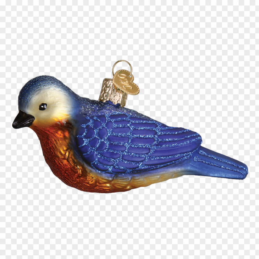 Western Painted Bluebird Christmas Ornament Of Happiness PNG