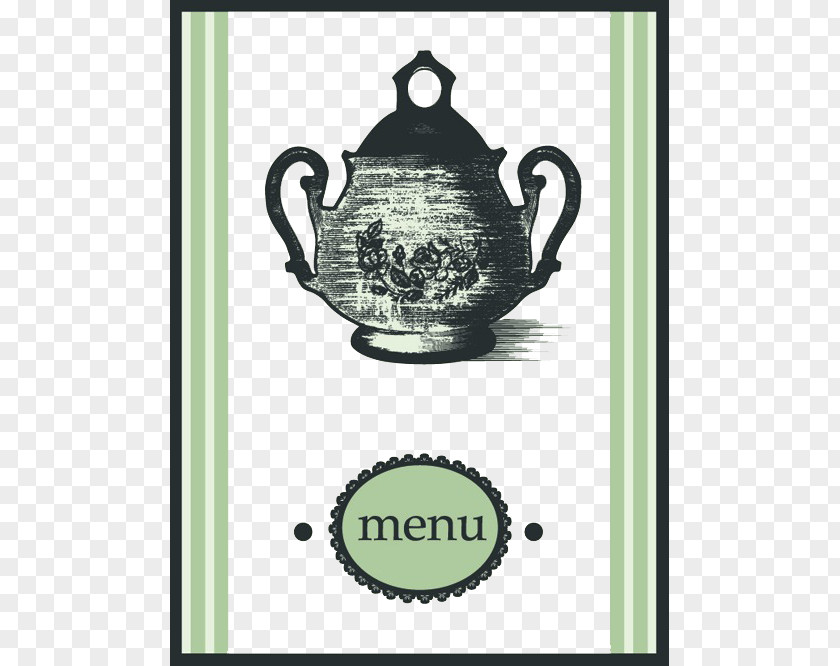 Green Tea Menu Illustration PNG