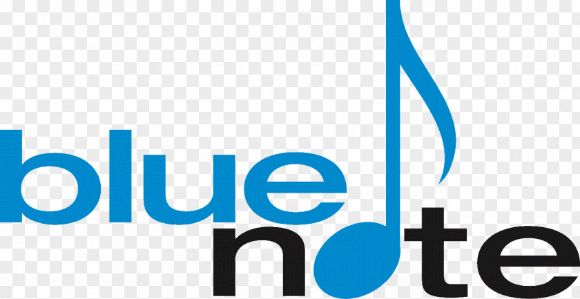 Musical Note Blue Jazz Club Records Logo PNG