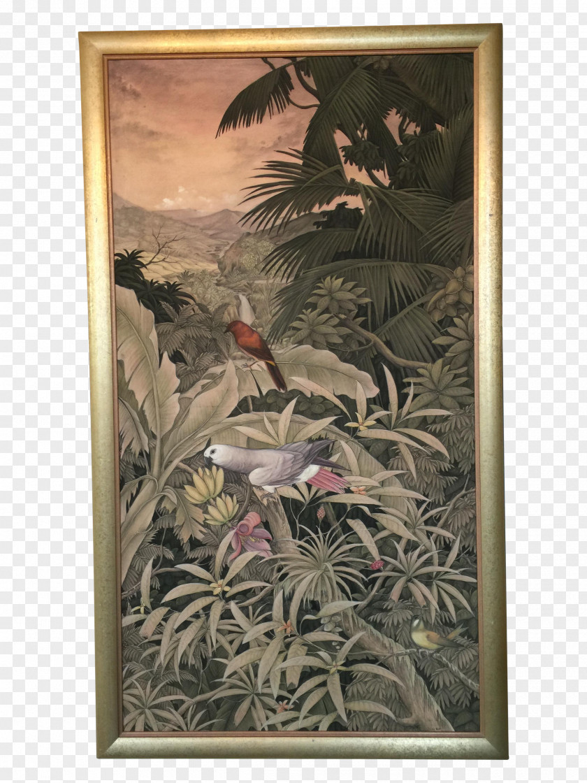 Bali Art Painting Flora Fauna Picture Frames PNG